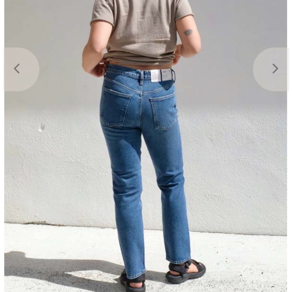 Agolde Women's Straight Leg Jeans in Blue - Picture 5 of 14